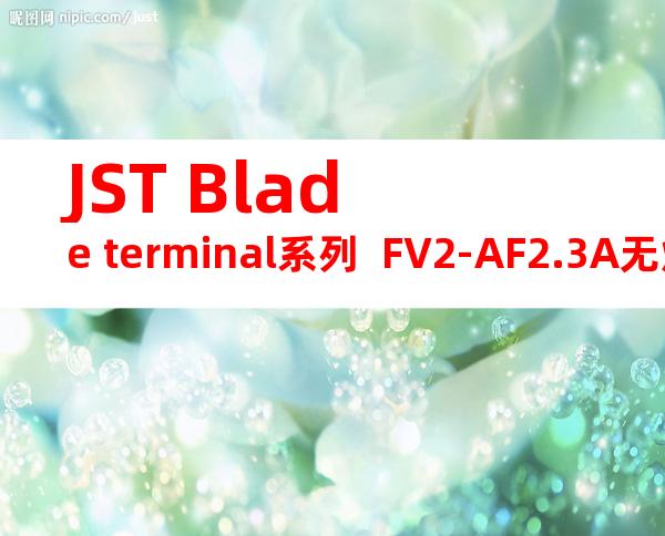 JST Blade terminal系列  FV2-AF2.3A无焊端子产品规格书